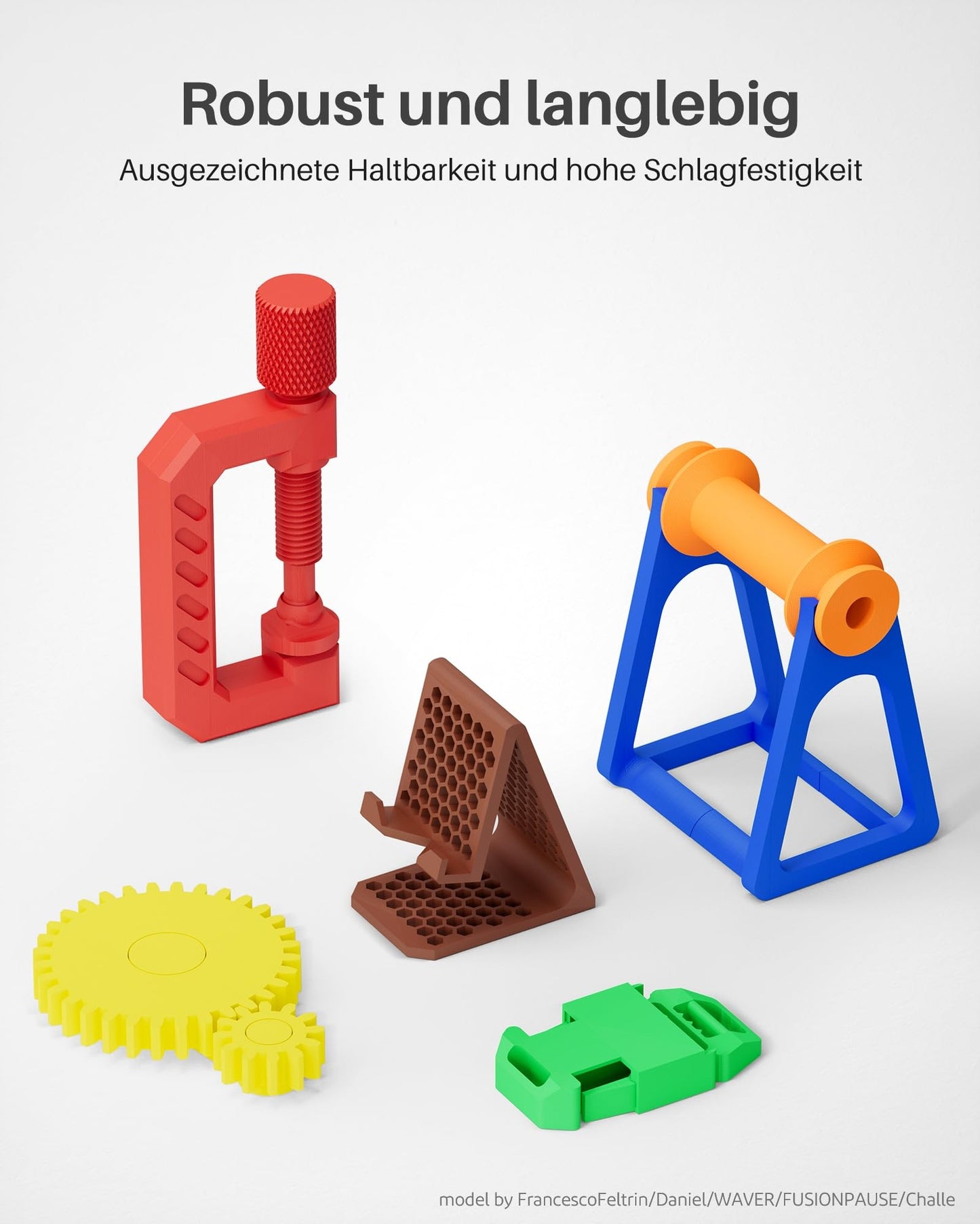 ELEGOO PETG Filament 1,75 mm Grau 1 KG