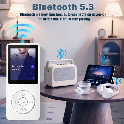32GB MP3 Player - Bluetooth 5.3 mit 1.8" TFT Farbbildschirm