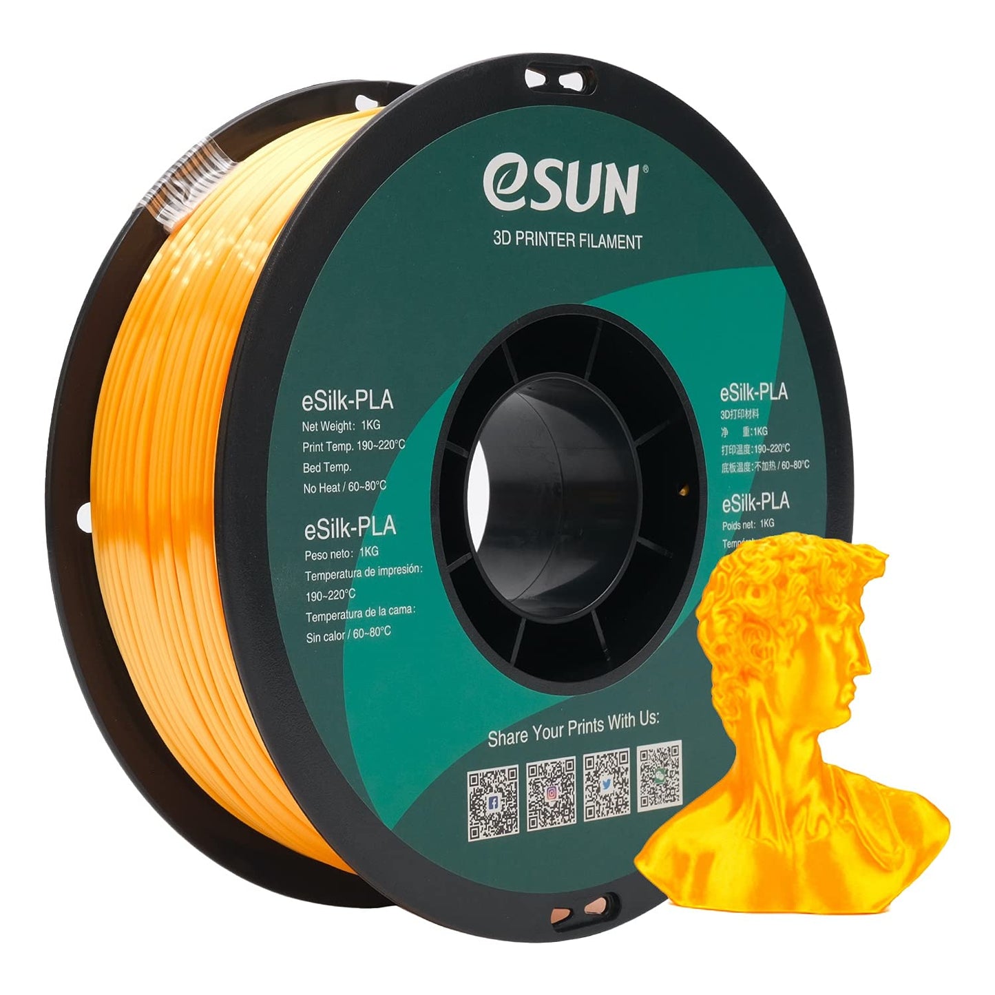 eSUN Silk PLA Filament 1.75mm