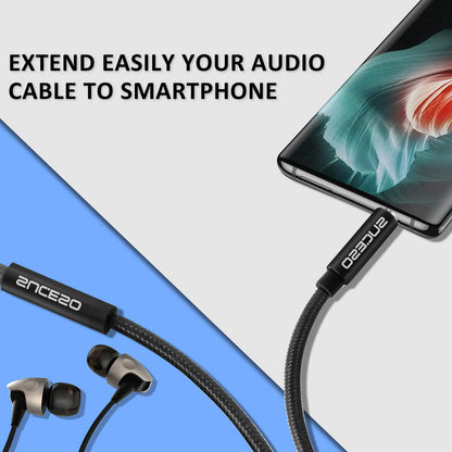 Klinke Audio Verlängerungskabel Aux Kabel Nylon 3.5mm Stereo