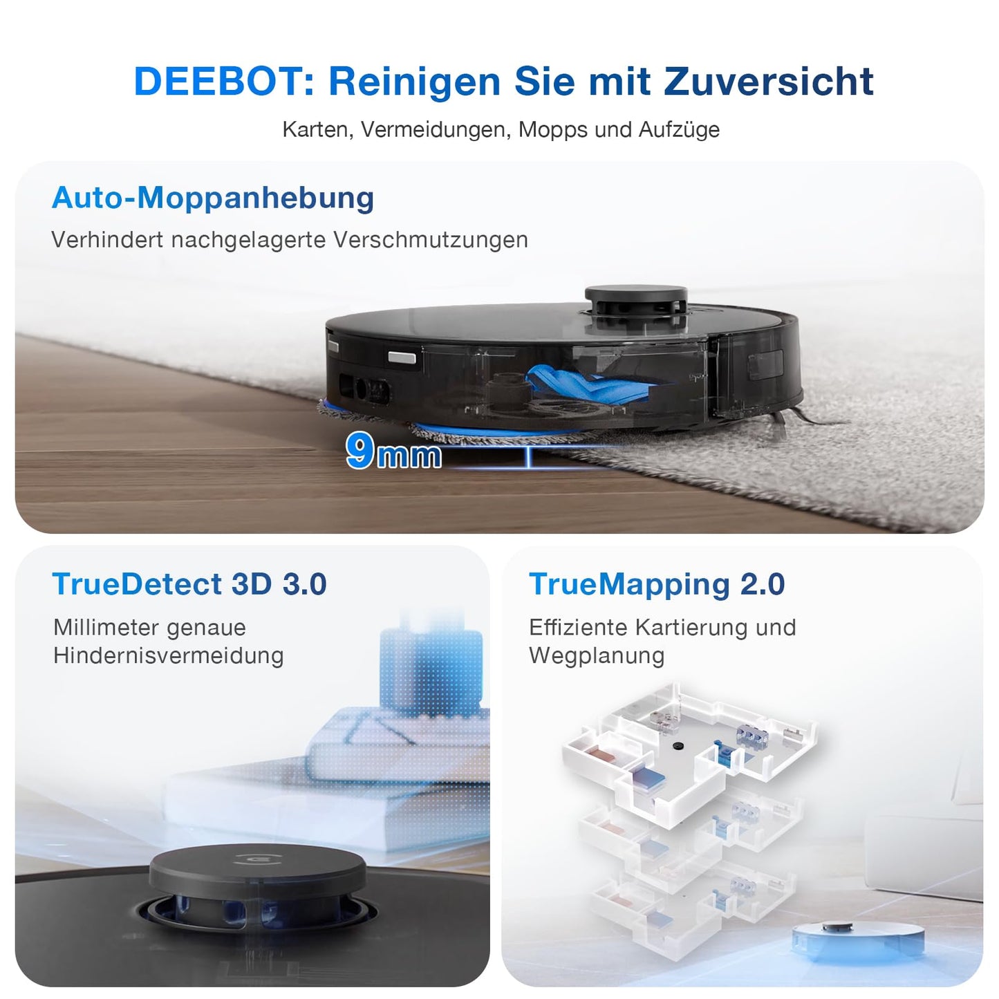 ECOVACS DEEBOT T30 Omni Saug- & Wisch Roboter