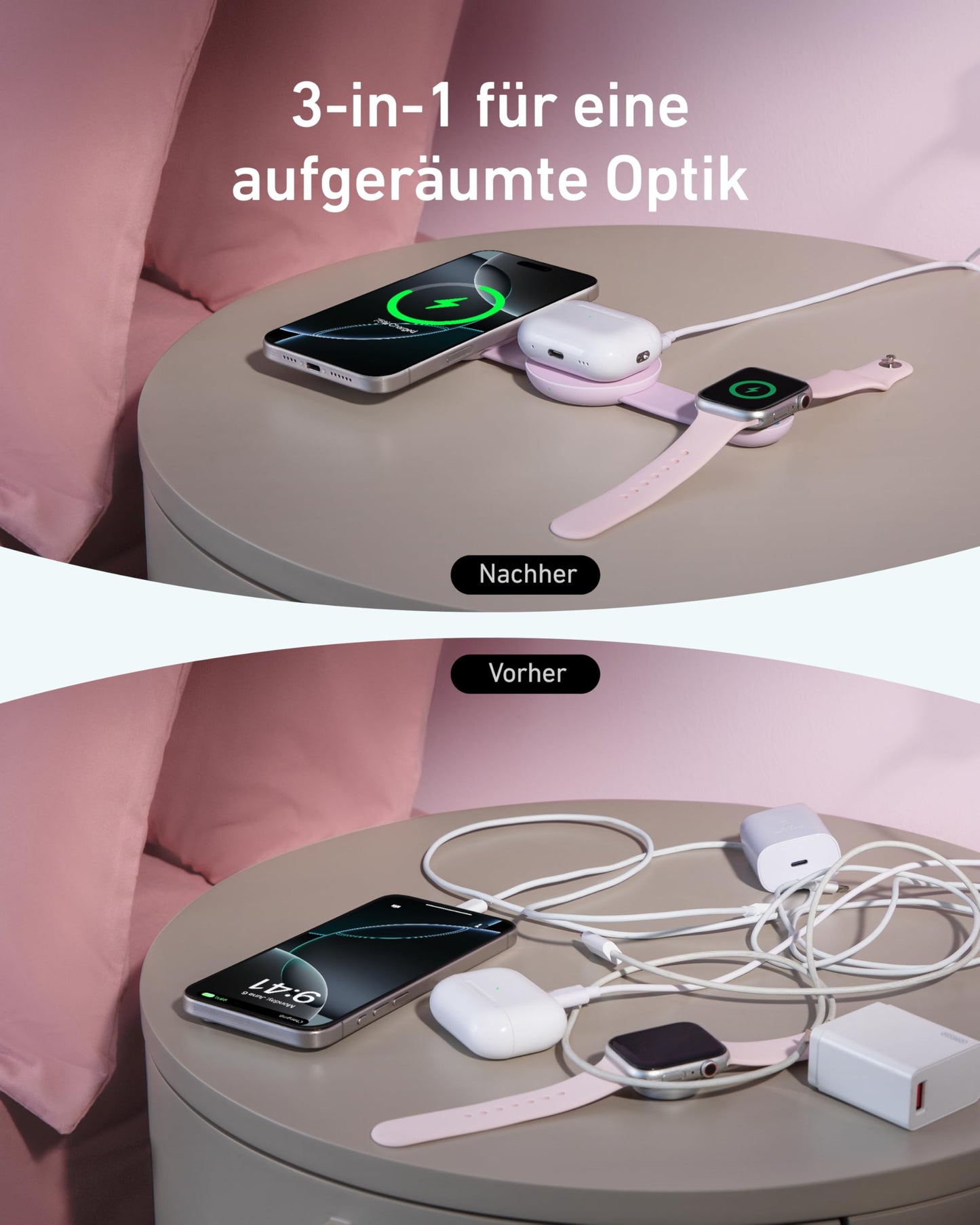 Anker MagGo 3-in-1 Ladestation - Apple MagSafe