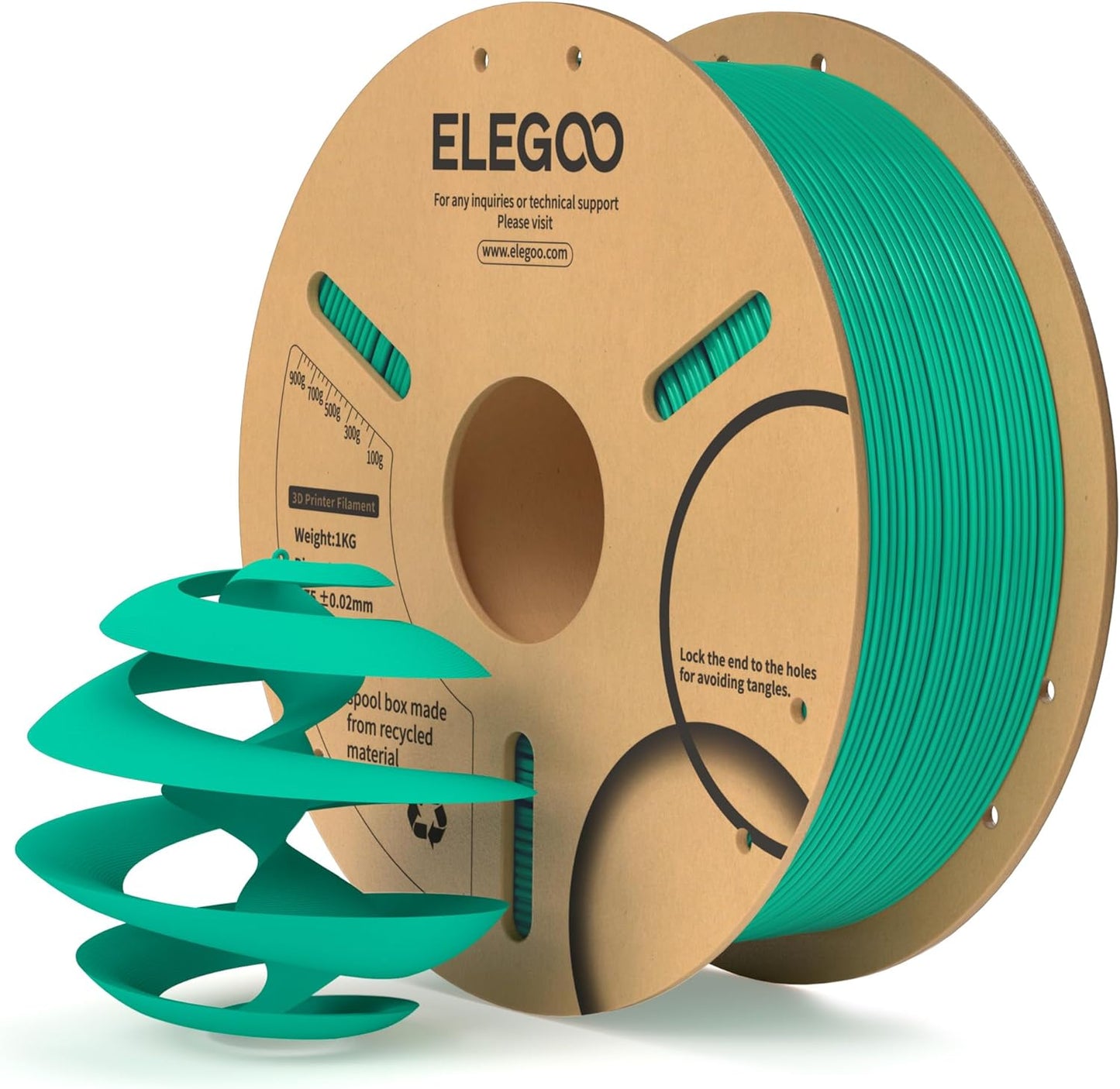 ELEGOO PLA Filament 1.75mm Schwarz 1KG
