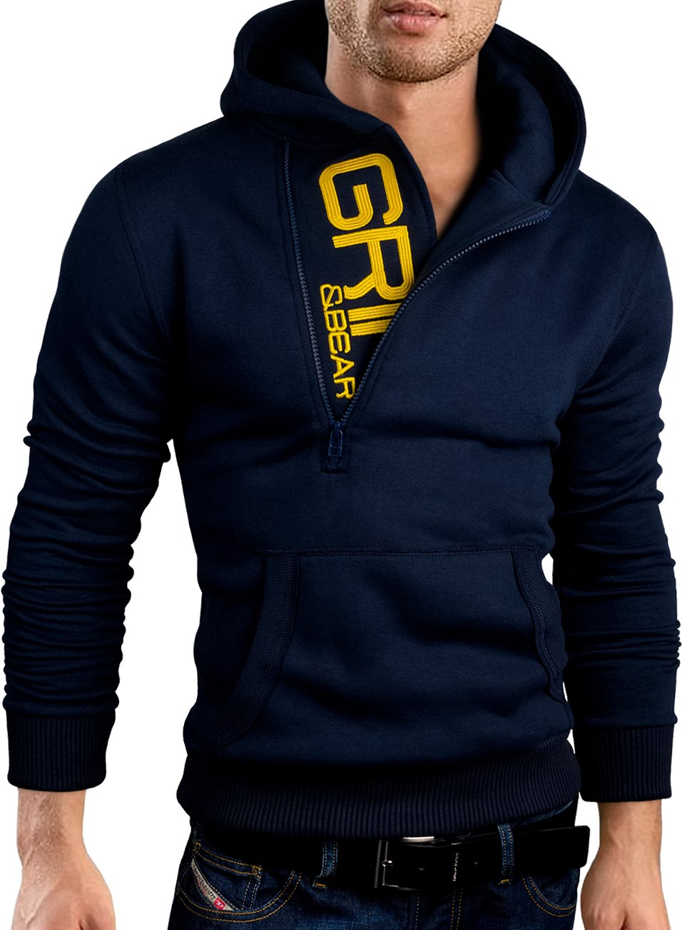 Grin&Bear Slim fit Halfzip Hoodie