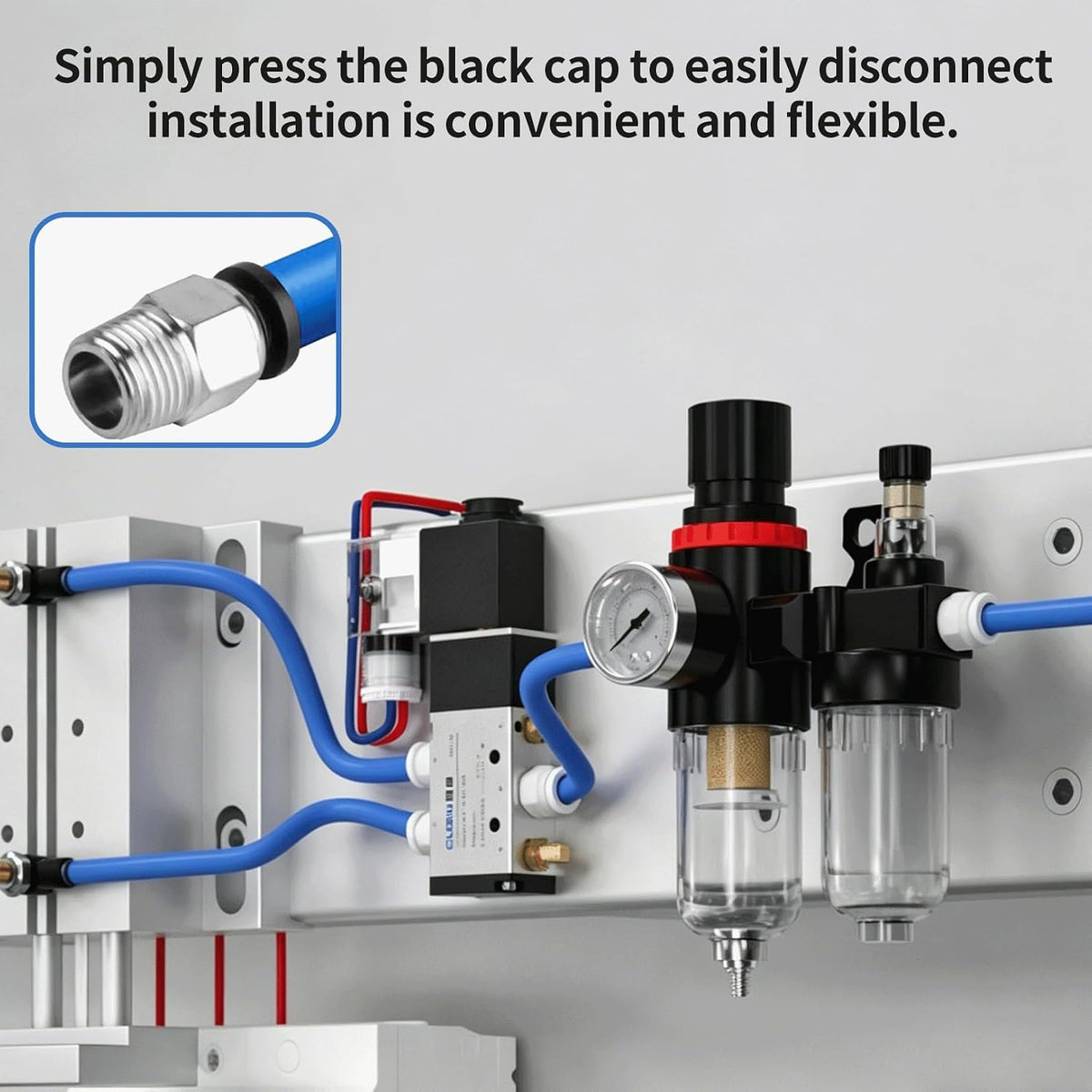 12 Stück PC4-M10 Stecker