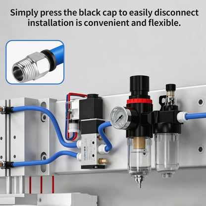 12 Stück PC4-M10 Stecker