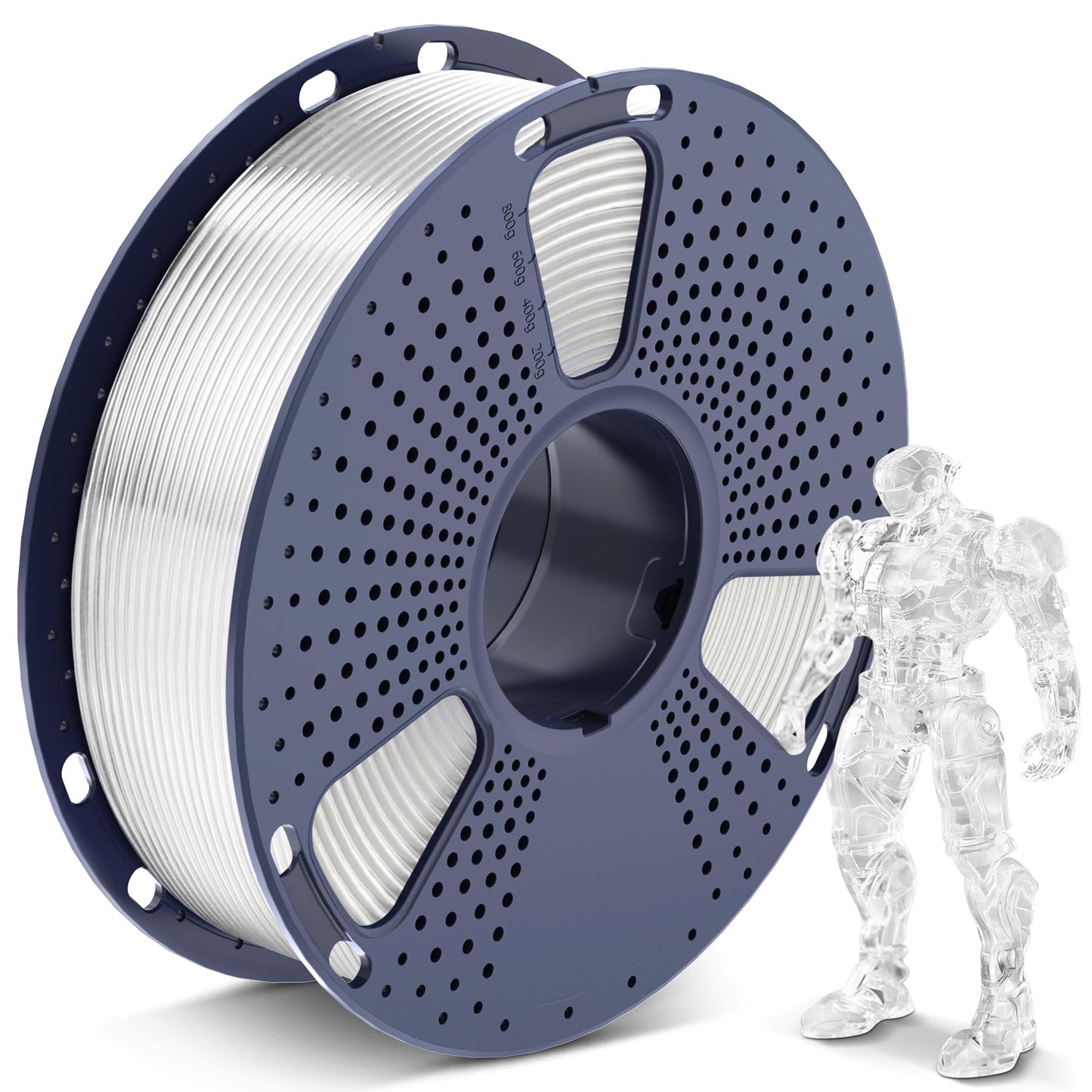 SUNLU PLA Filament 1.75mm, 3D Drucker Filament PLA Schwarz, Maßgenauigkeit +/- 0,02mm 1KG Spule