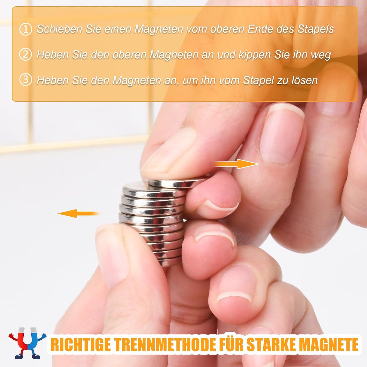 200 Stück Klein Rund Magnete, 4Größen Rund Neodym