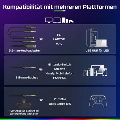 Fachixy FC200 Gaming Headset - PS5 PS4 PC Xbox One Nintendo Switch
