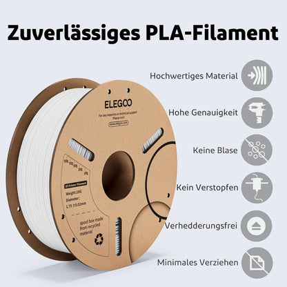 ELEGOO PLA Filament 1.75mm Schwarz 1KG