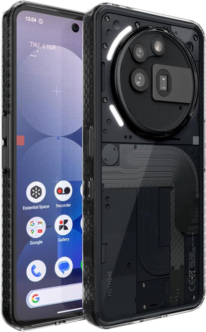 TUDIA Clear Fit Hülle für Nothing Phone 3a Pro