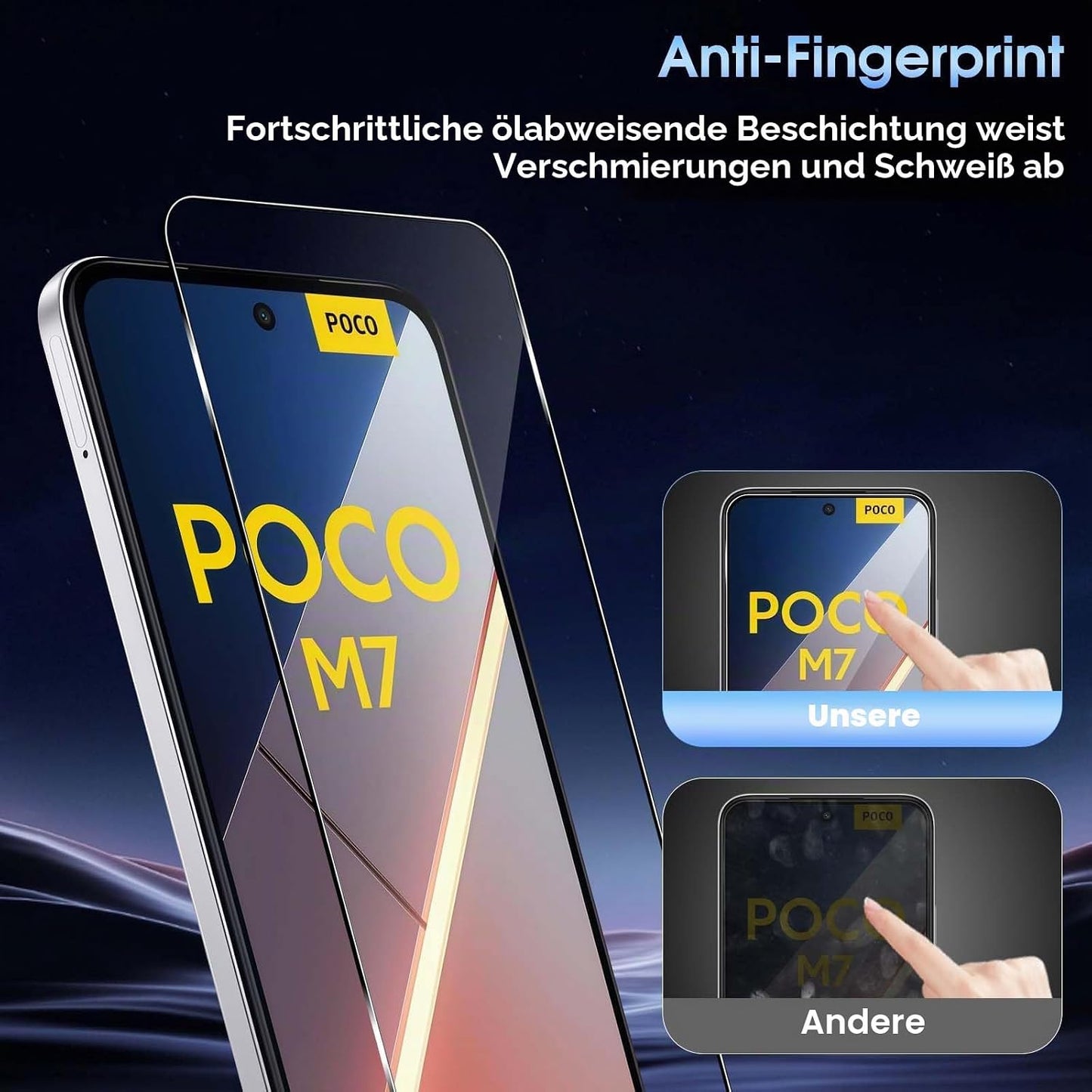 QULLOO Schutzfolie - Pro Panzerglas, 2 Stück mit Autoinstallation