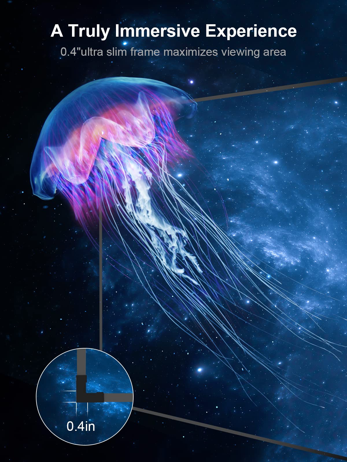 AWOL VISION - 150 Inch Fixierte Projektor Leinwand