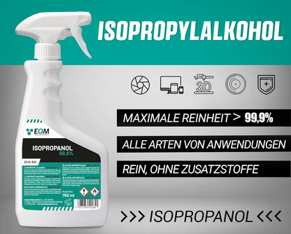 EQM - ECO-301 - Isopropylalkohol/Isopropanol 99.9% 1L