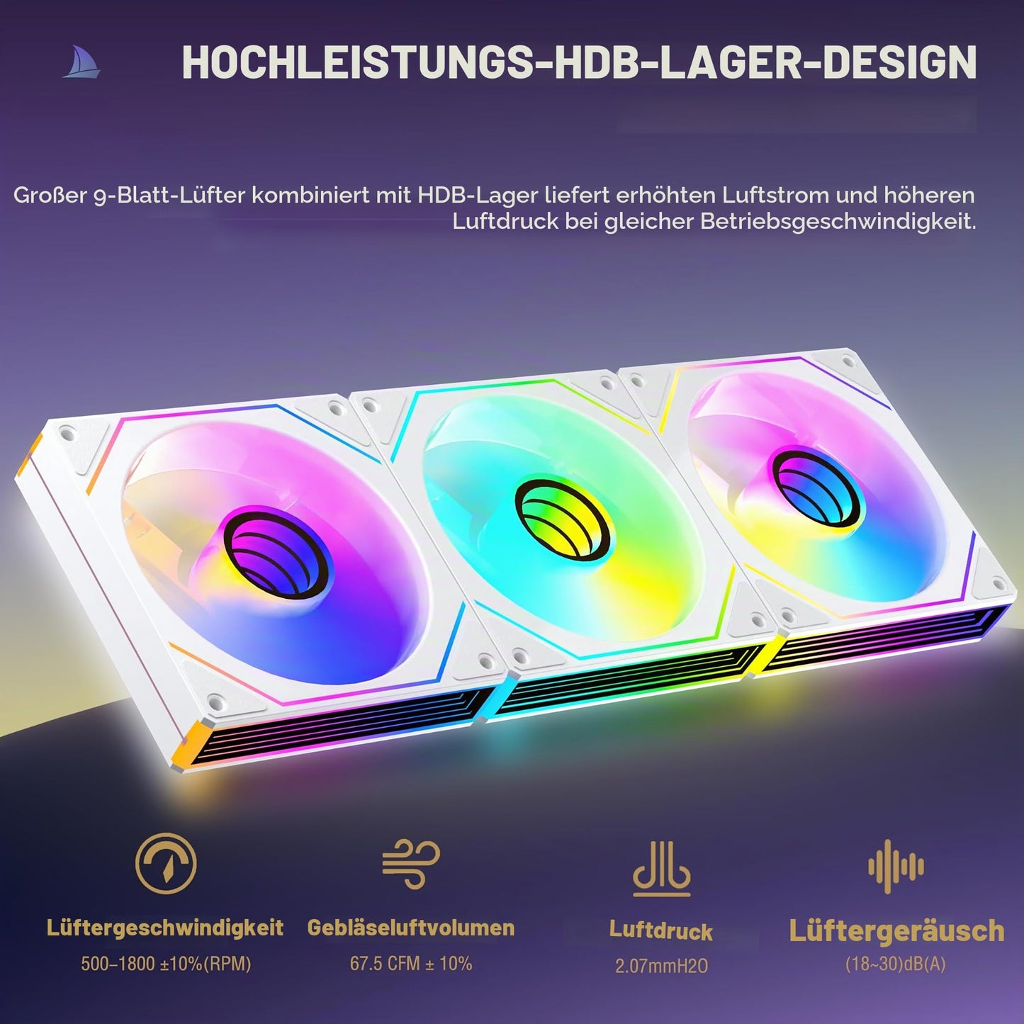 ANSAITE PC Lüfter 120 mm