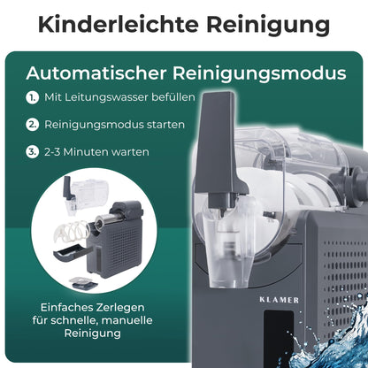 KLAMER Slush Maschine, mit 5 Programmen