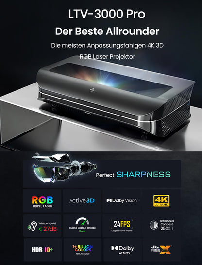 AWOL VISION - LTV-2500 UHD, 4K, 3D, RGB Projektor