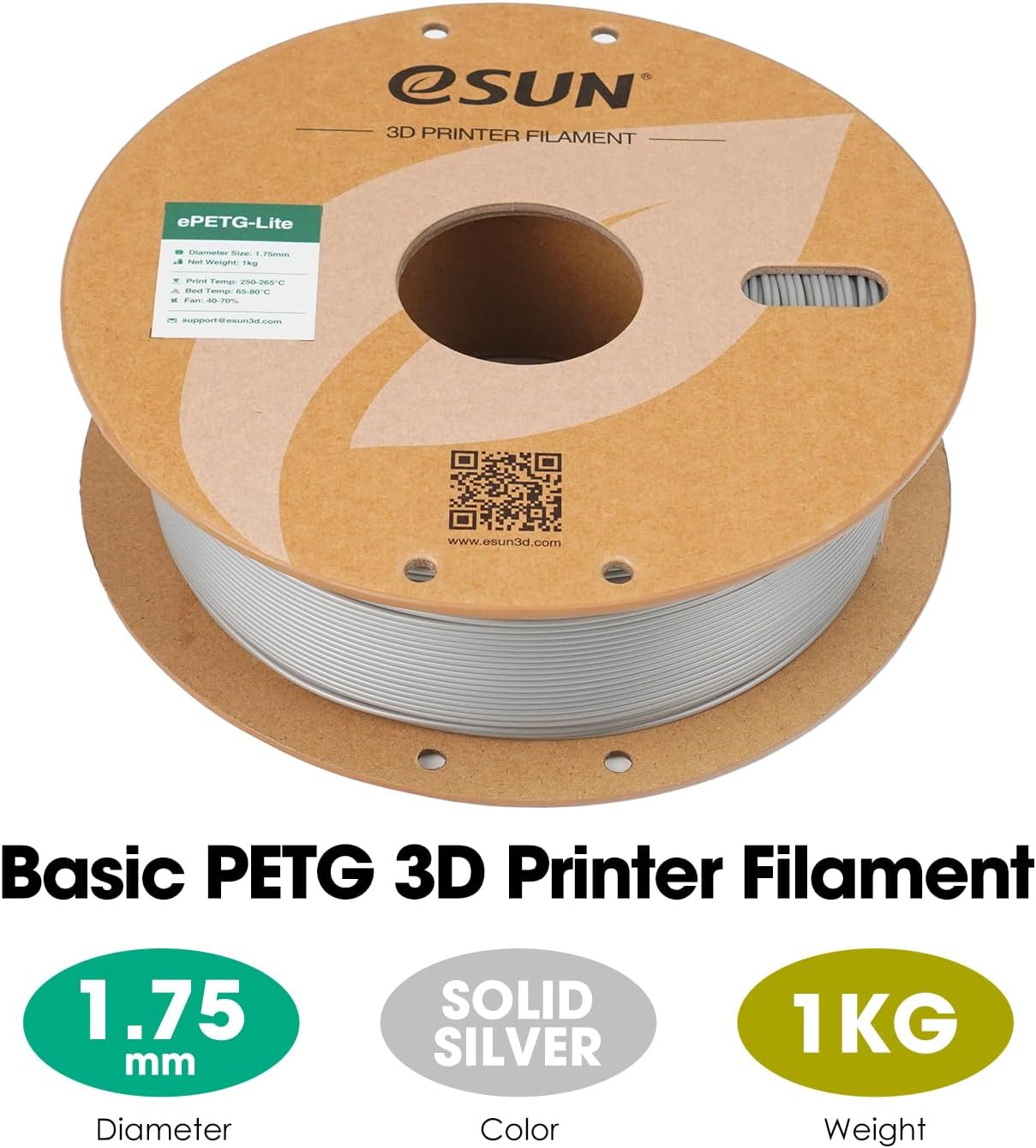 eSUN PETG Filament 1.75mm 1KG