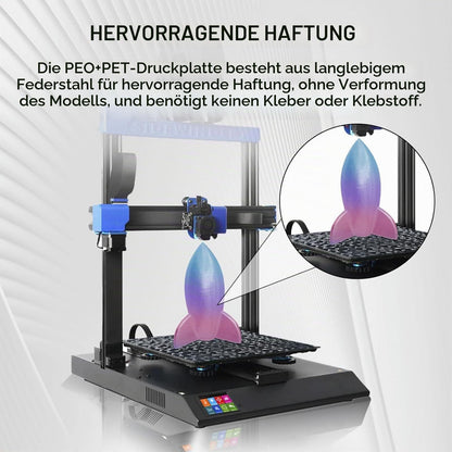 IdeaFormer Doppelseitig Schwarz Texturiert PEI Federstahl-Druckplatte alle Größen