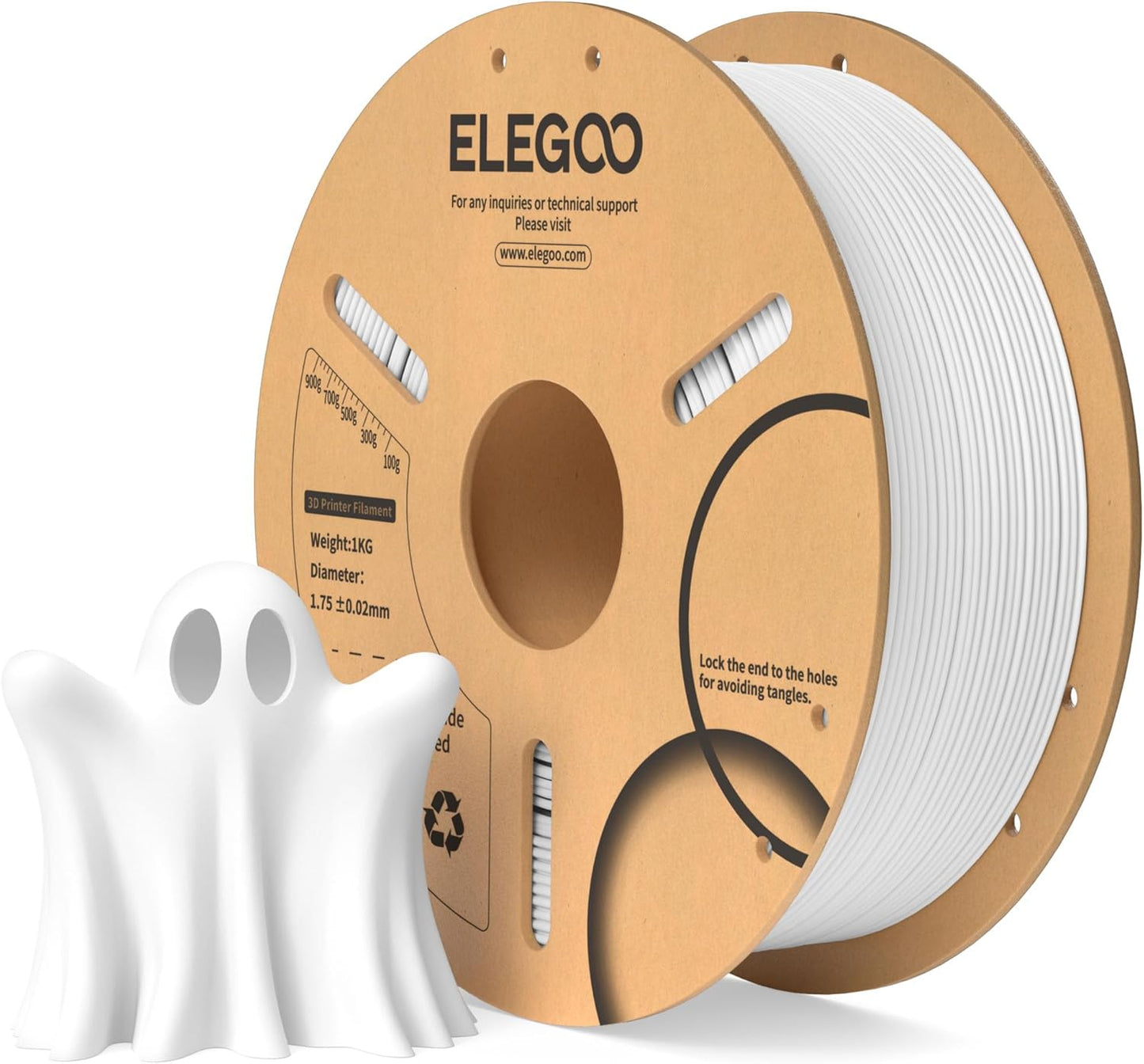 ELEGOO PLA Filament 1.75mm Schwarz 1KG