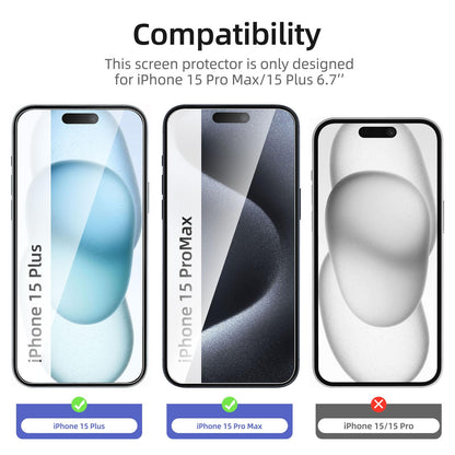 NEW'C Panzerglas für Apple iPhones (3 Stk.)