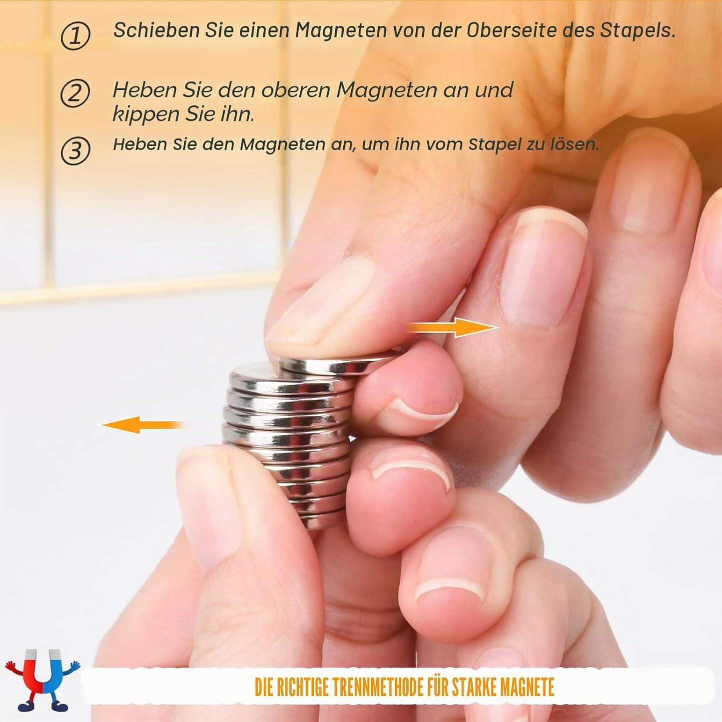 200 Stück Klein Rund Magnete, 4Größen Rund Neodym