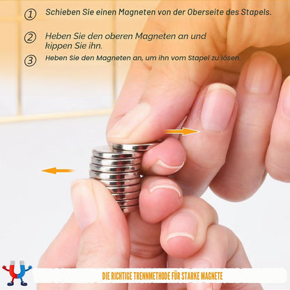 200 Stück Klein Rund Magnete, 4Größen Rund Neodym