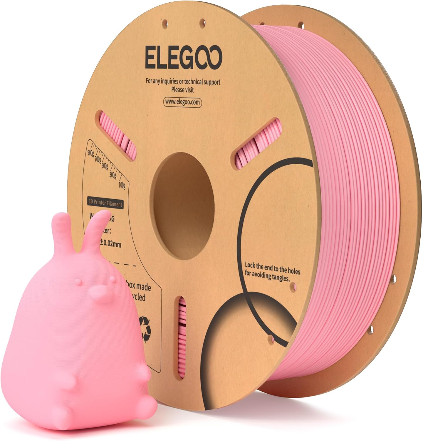ELEGOO PLA Filament 1.75mm Schwarz 1KG