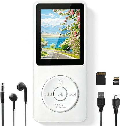 32GB MP3 Player - Bluetooth 5.3 mit 1.8" TFT Farbbildschirm