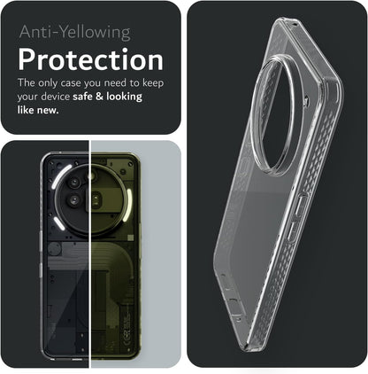 TUDIA Clear Fit Hülle für Nothing Phone 3a Pro