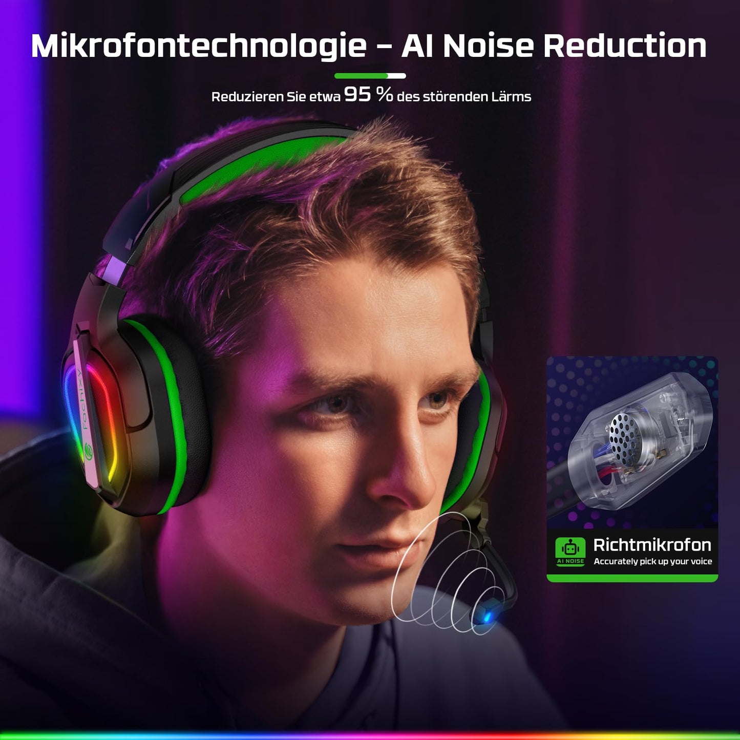 Fachixy FC200 Gaming Headset - PS5 PS4 PC Xbox One Nintendo Switch