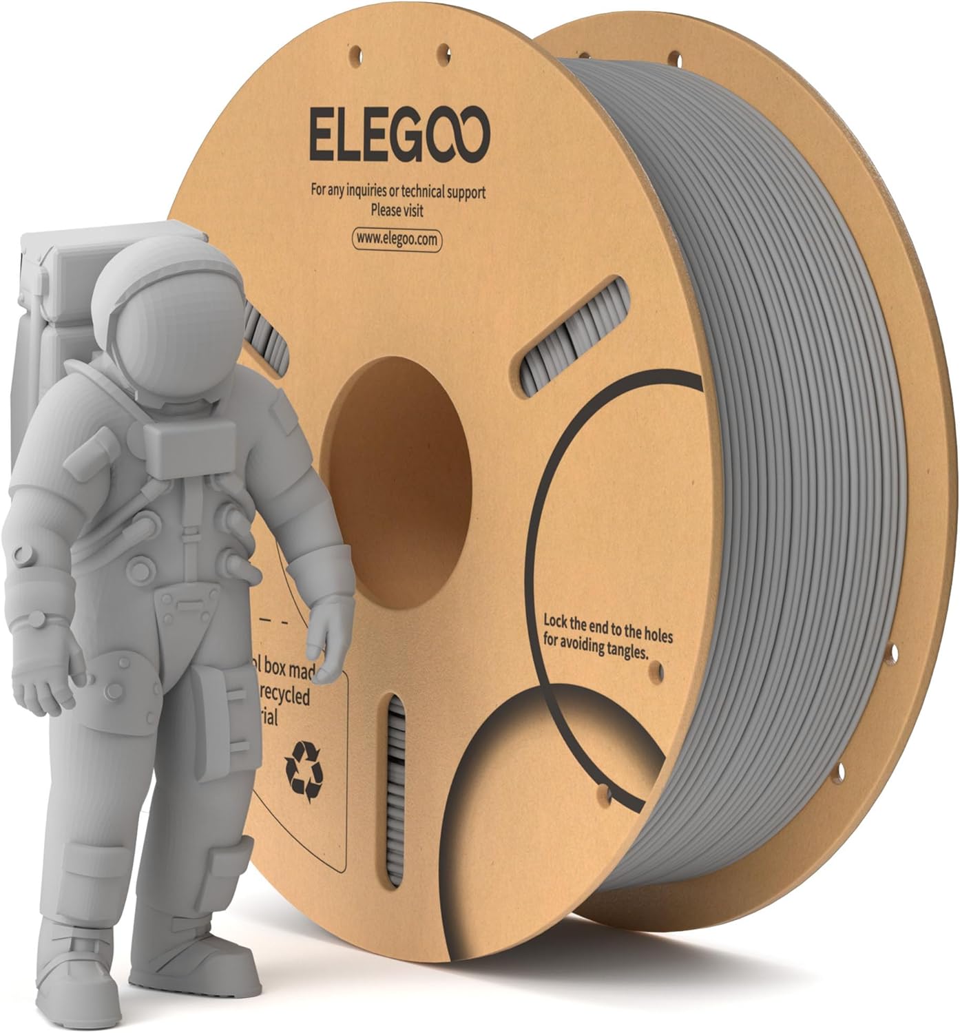 ELEGOO PLA Filament 1.75mm Schwarz 1KG