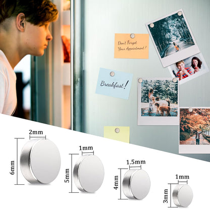 200 Stück Klein Rund Magnete, 4Größen Rund Neodym