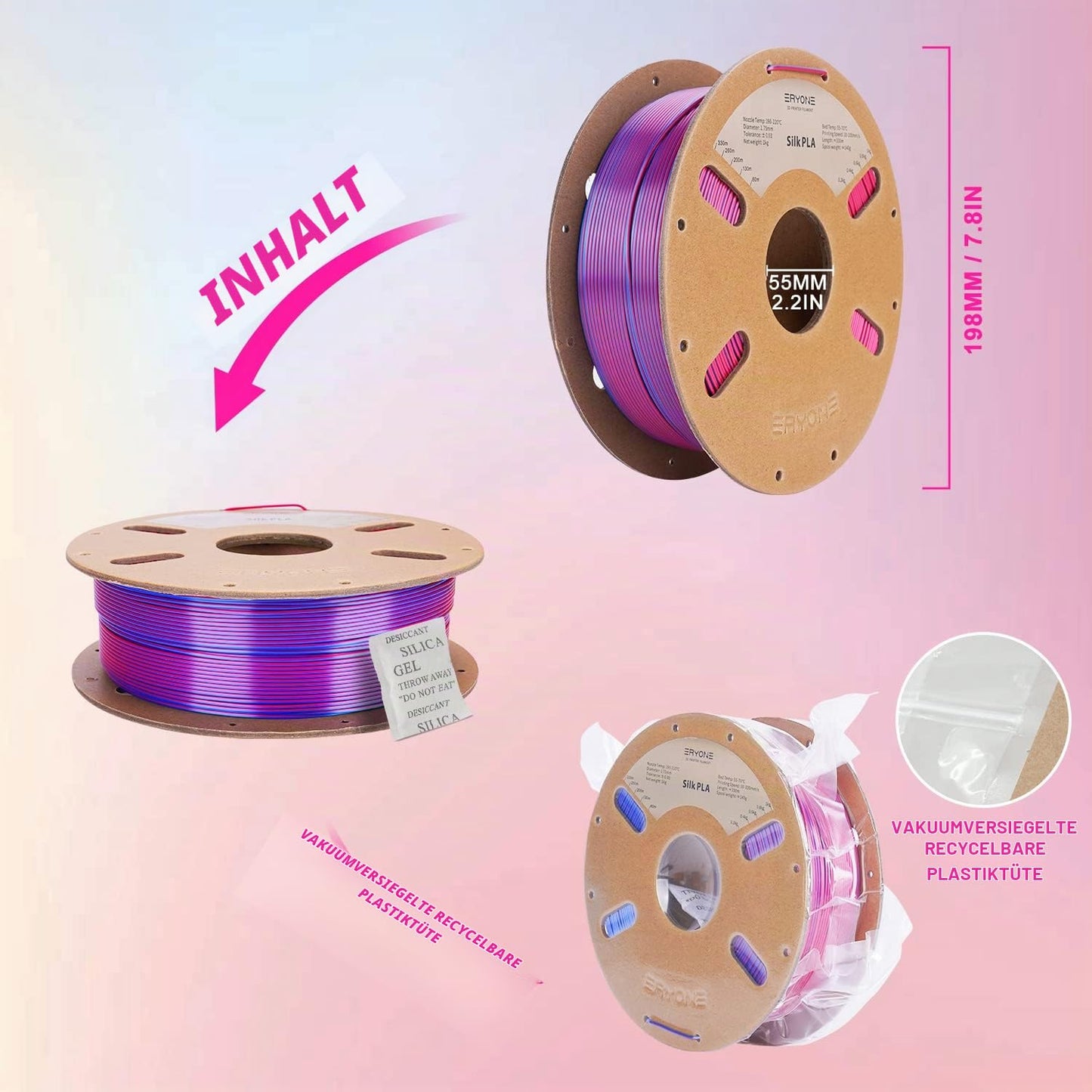 ERYONE Silk PLA Filament 1.75 mm