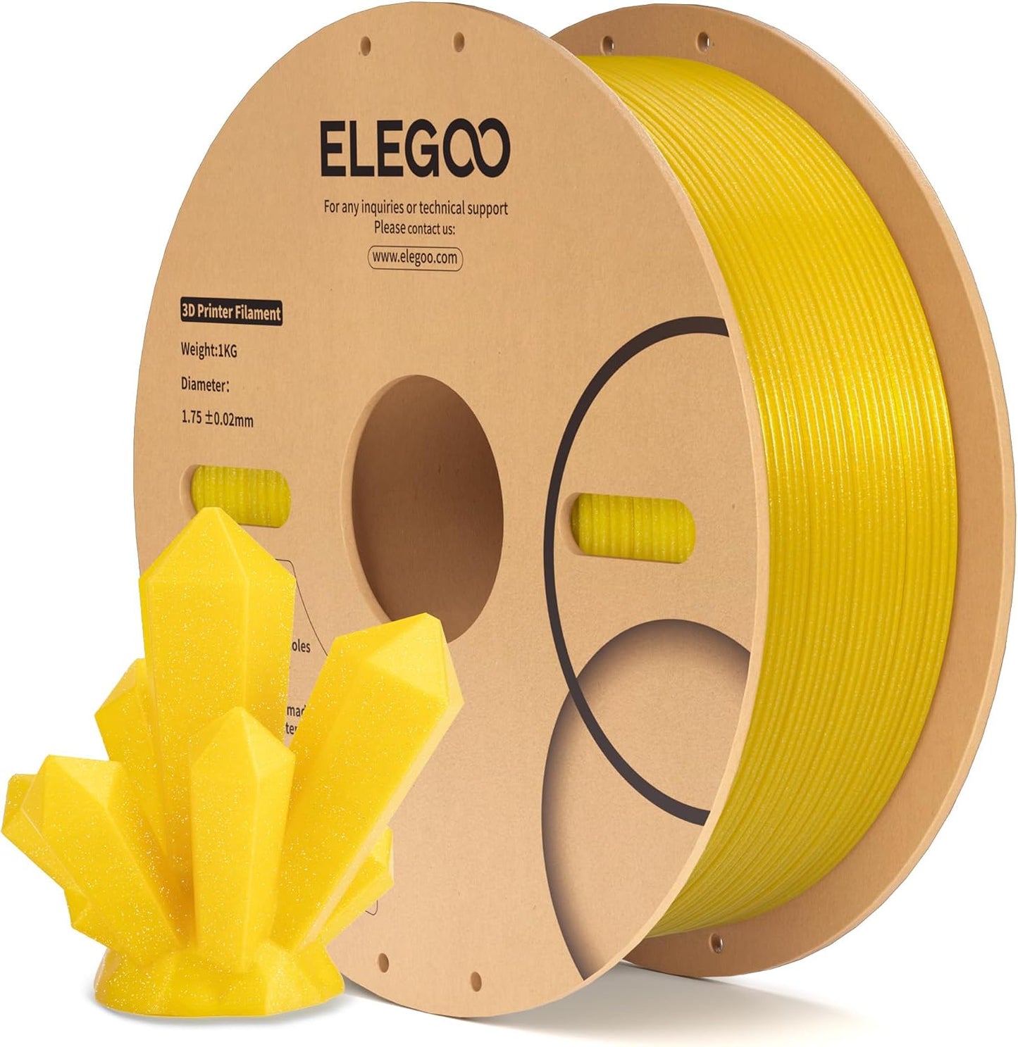 ELEGOO PLA Filament 1.75mm Schwarz 1KG