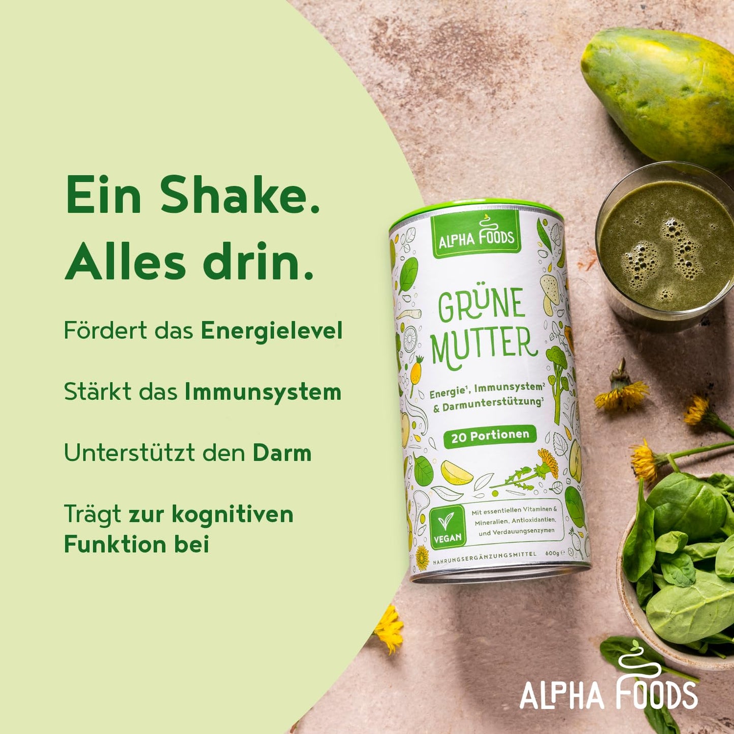 Grüne Mutter 2.0 - The Original - Smoothie Shake - 600g