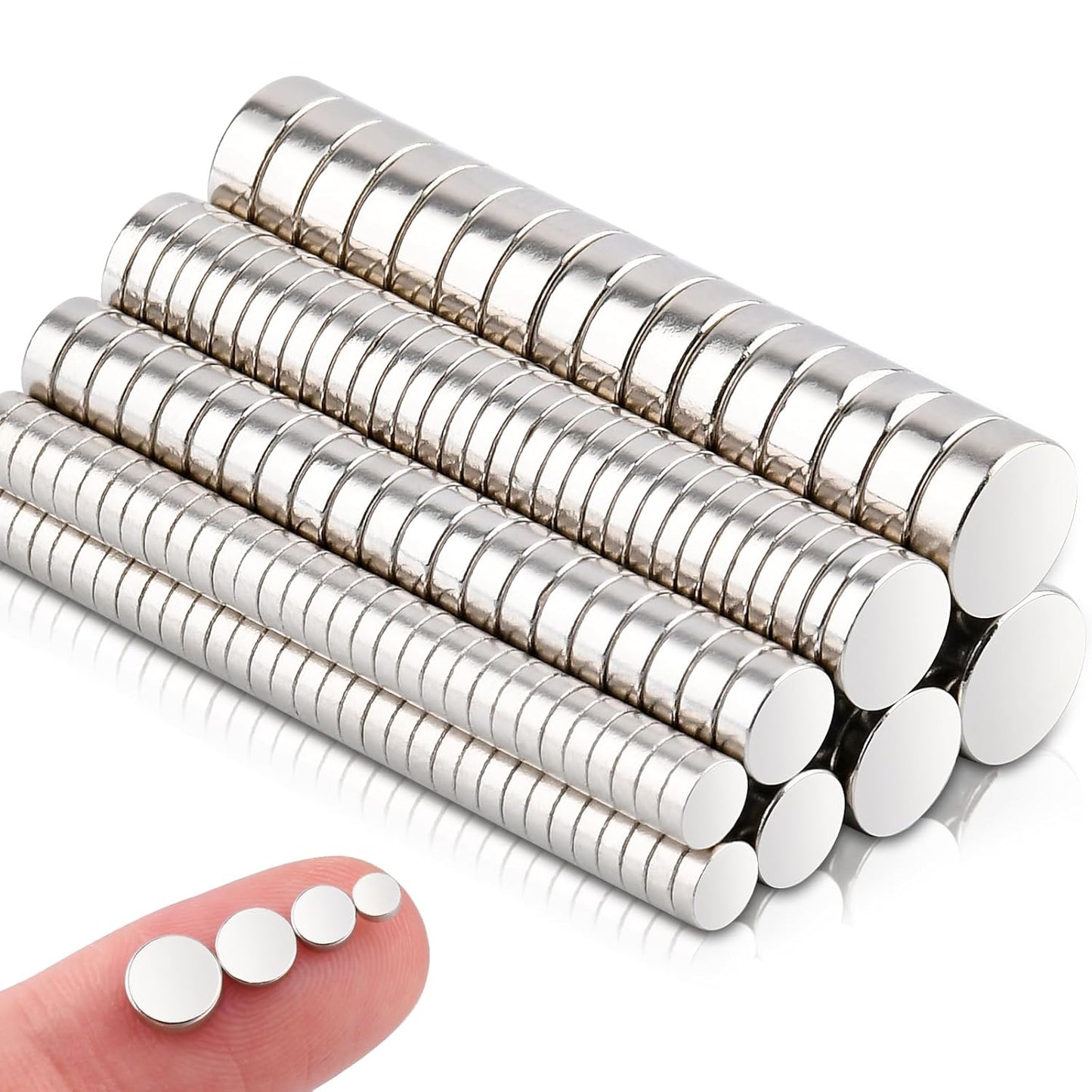 200 Stück Klein Rund Magnete, 4Größen Rund Neodym