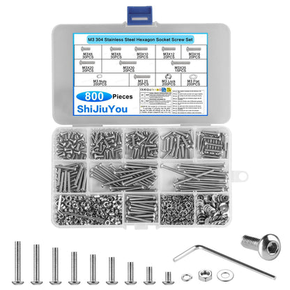 M3-M8 kreutzschlitz schrauben set