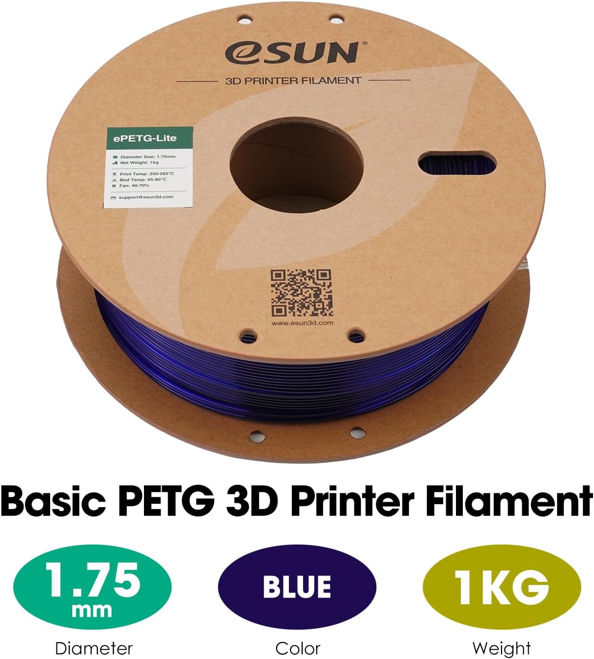 eSUN PETG Filament 1.75mm 1KG