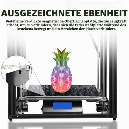 IdeaFormer Doppelseitig Schwarz Texturiert PEI Federstahl-Druckplatte alle Größen