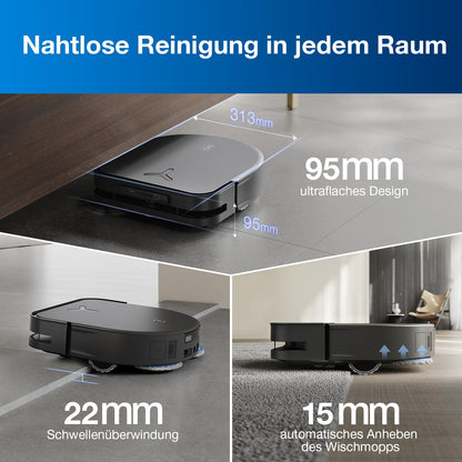 ECOVACS DEEBOT X5 Omni Saugroboter mit Wischfunktion