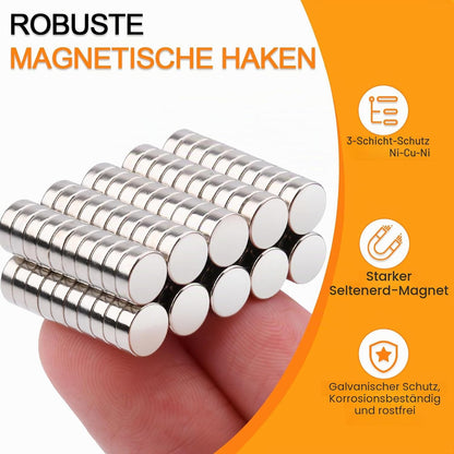 200 Stück Klein Rund Magnete, 4Größen Rund Neodym
