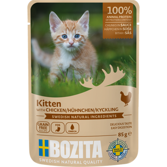 Bozita Cat PB Häppchen in Soße für Kitten 12x85g