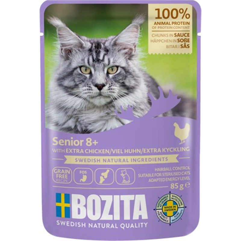 Bozita Cat - Senior 8+ Häppchen in Sauce 12x85g