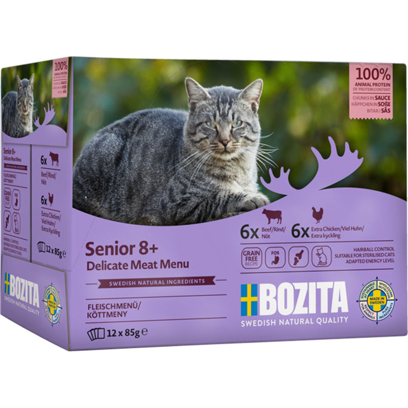 Bozita Senior 8+ Häppchen in Sauce mit Fleisch Multibox