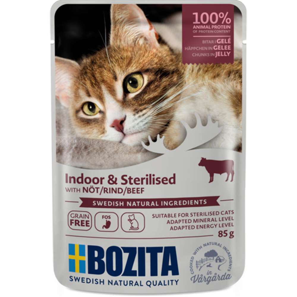 Bozita Cat - Indoor & Sterilised Häppchen in Gelee 12x85g