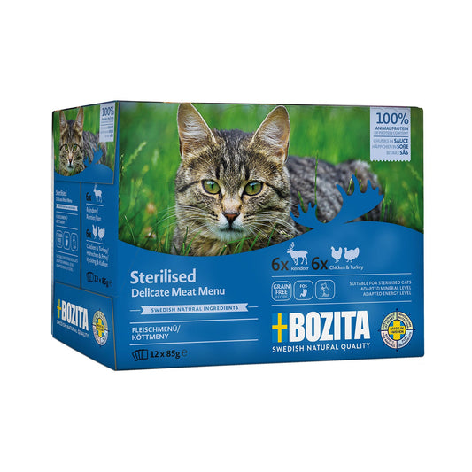 Bozita Sterilised Multibox 12x85 g