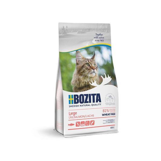 Bozita Cat Large Weizenfrei Salmon 5x400g