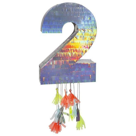 Zahl 2 Pinata groß