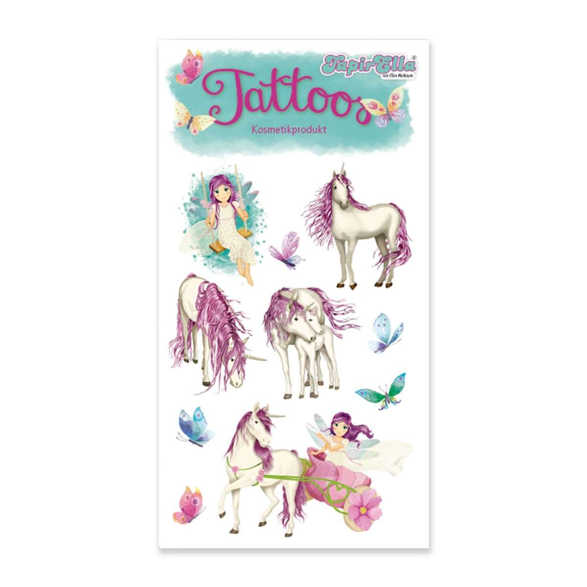 Tattoos Einhorn mit Elfe